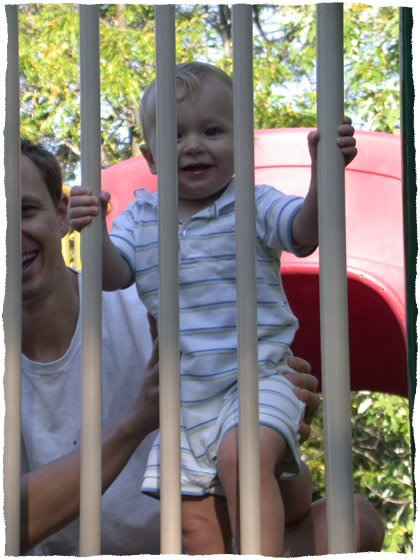 Simon behind bars