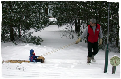 Tobogganing