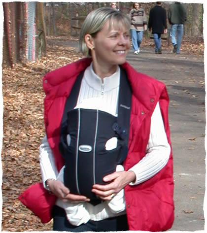 Simon and Nana on a walk